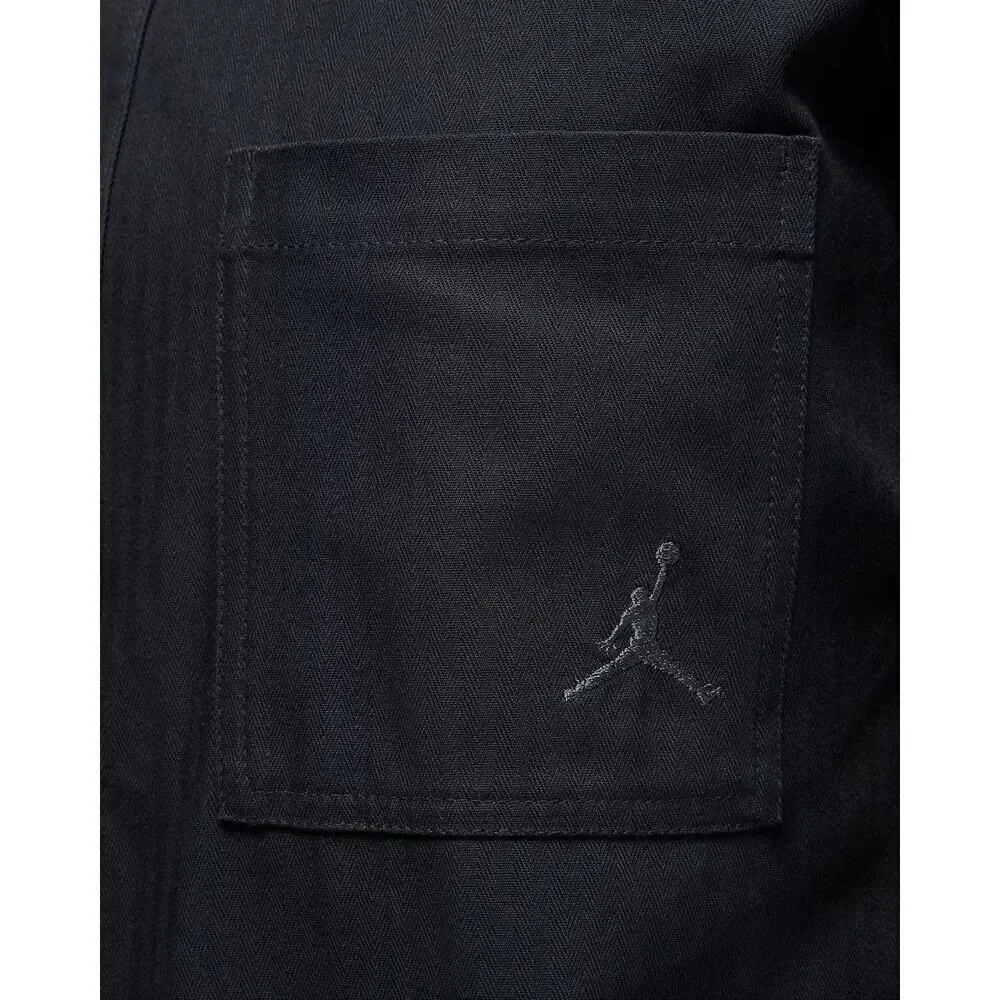 Nike Air Jordan Essential Statement Button Down Black Men’s Small FV7446 010 NWT